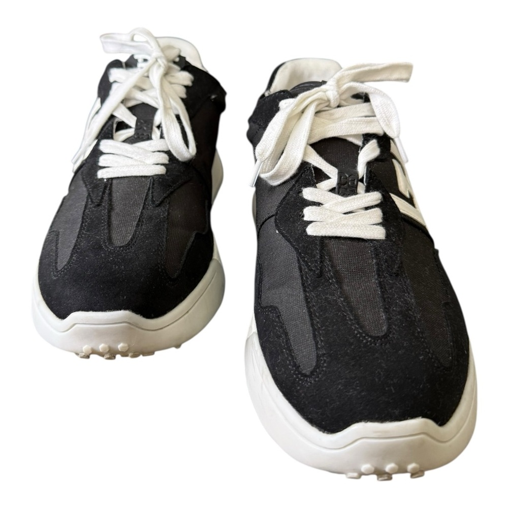 Sam Edelman Langley Men’s Platform Sneakers Black White Logo Retro Size 10 - Picture 8 of 12